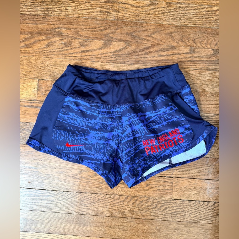 Nike Blue and Red New England Patriots Shorts
